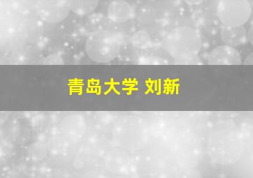 青岛大学 刘新